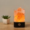 Organiac Touch Light Himalayan Crystal Salt Lamp with USB Charge Night Lamp Black (M-4)